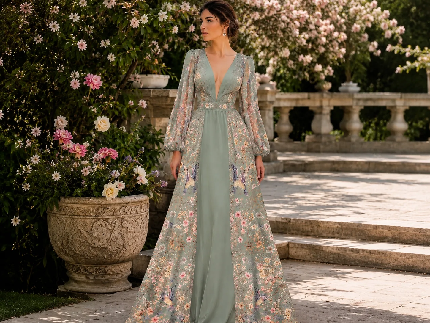 Armani selyem romantikus madaras
