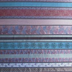 Csíkos virágmintás bohém jacquard