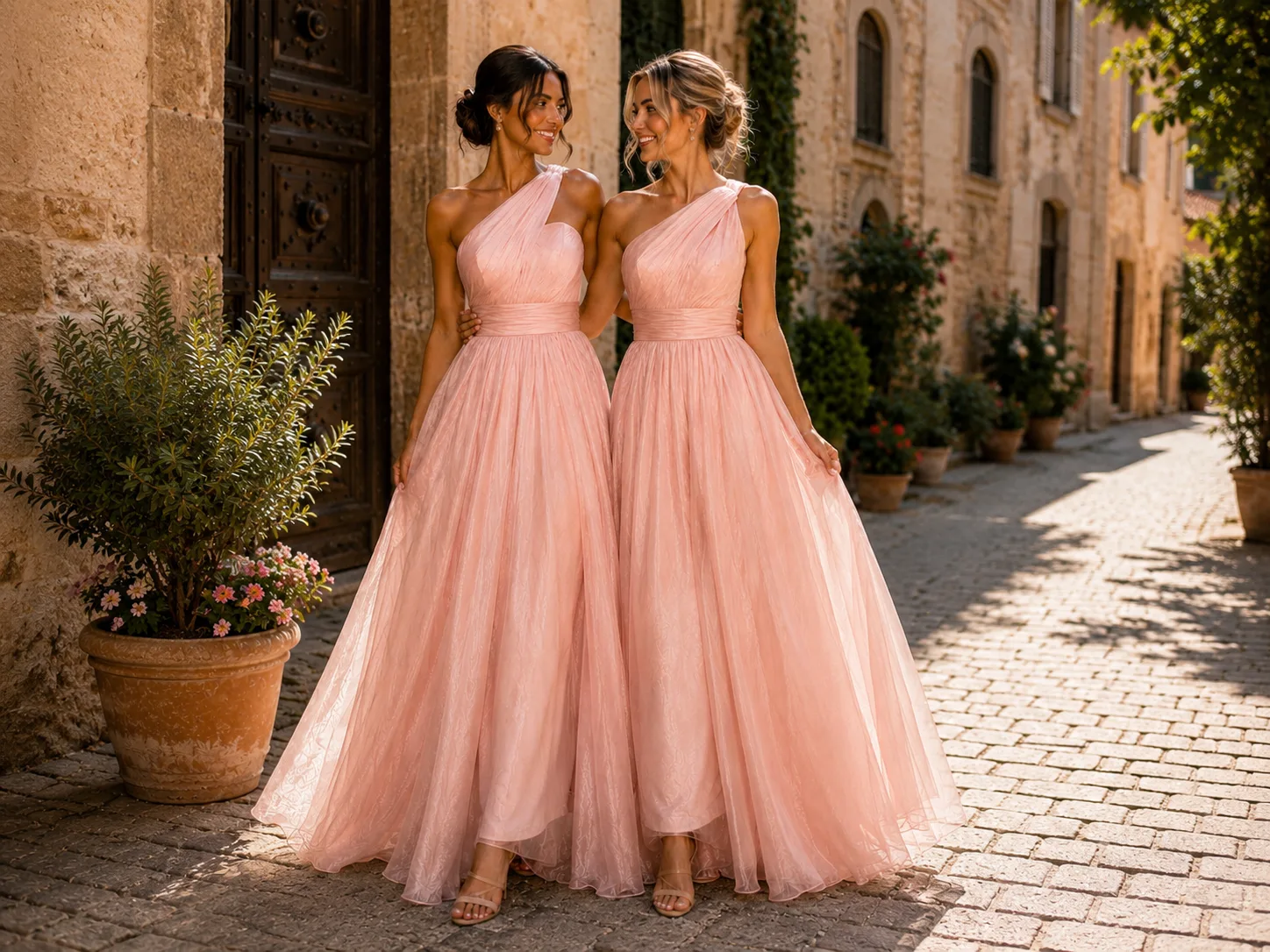Babarózsaszín organza